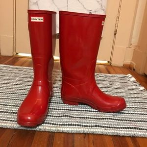 Red Hunter Rain Boots